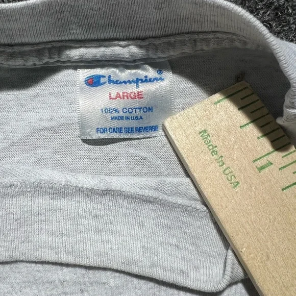 Champion vintage 1990s Gray Graphic T-Shirt for Men - Picture 4 of 8